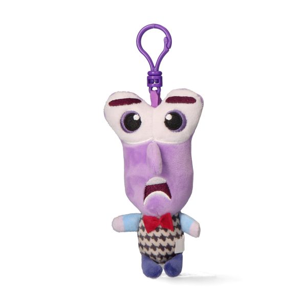 (Mis 0) DISNEY INSIDE OUT Paura – Portachiavi Peluche 12cm c/Bagclip…x12…x24